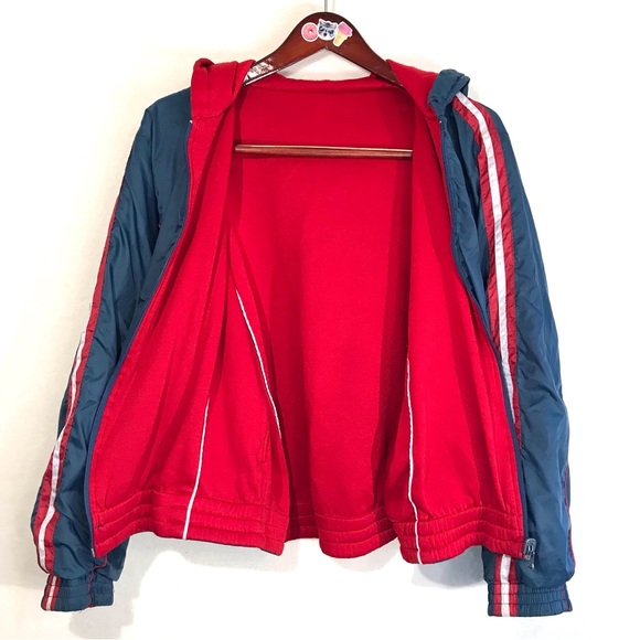 STRANGER THINGS vintage style bomber jacket Ragsport reversible sports shacket - Picture 9 of 12